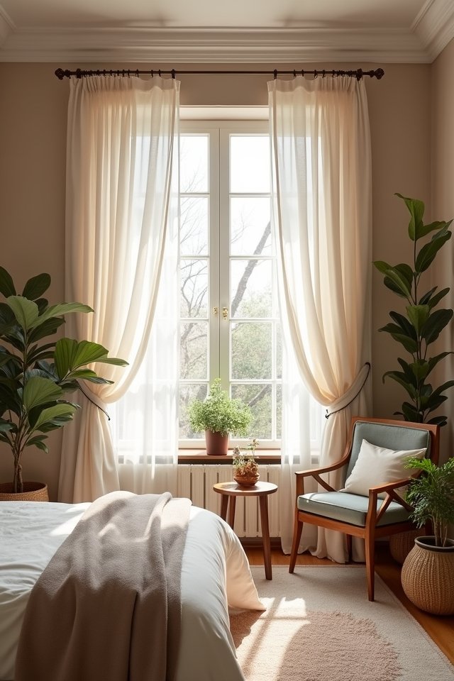 curtains creating cozy spaces