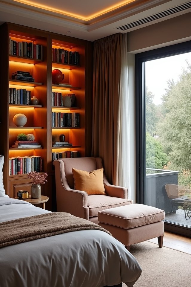 custom bookshelves maximize storage