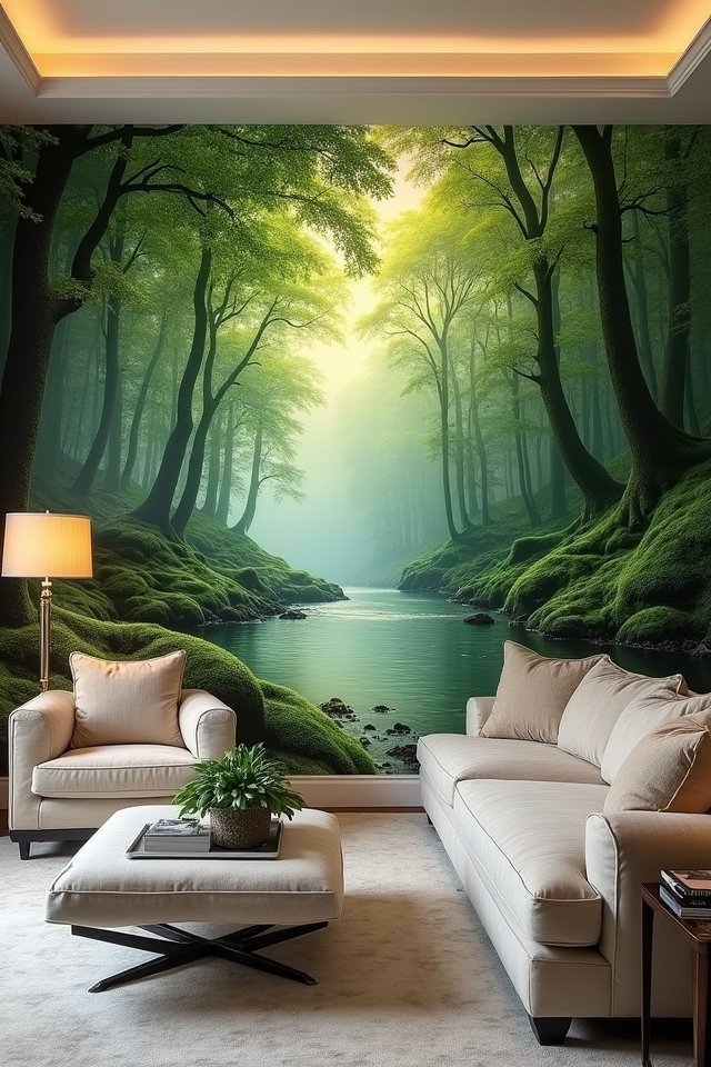 custom mural transforms spaces