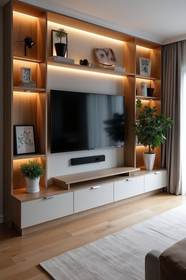 custom wall unit design