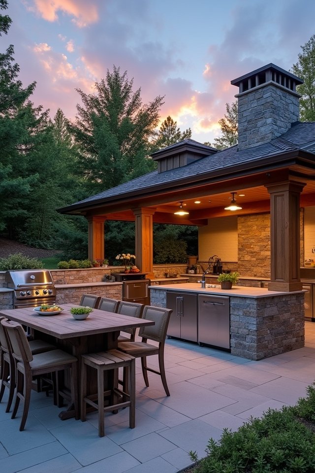 customizable outdoor cooking space