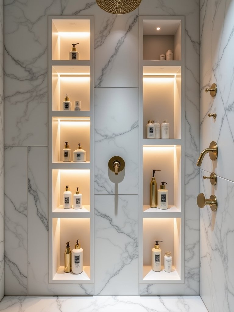 customizable shower storage solutions