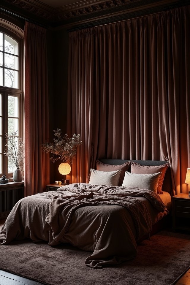 dark curtains for privacy