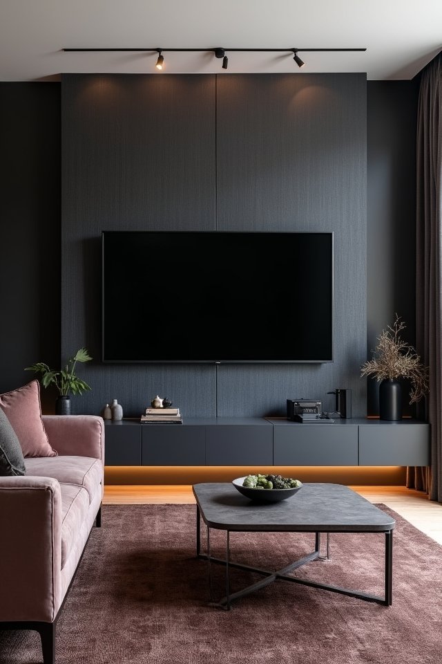 dark moody inviting spaces