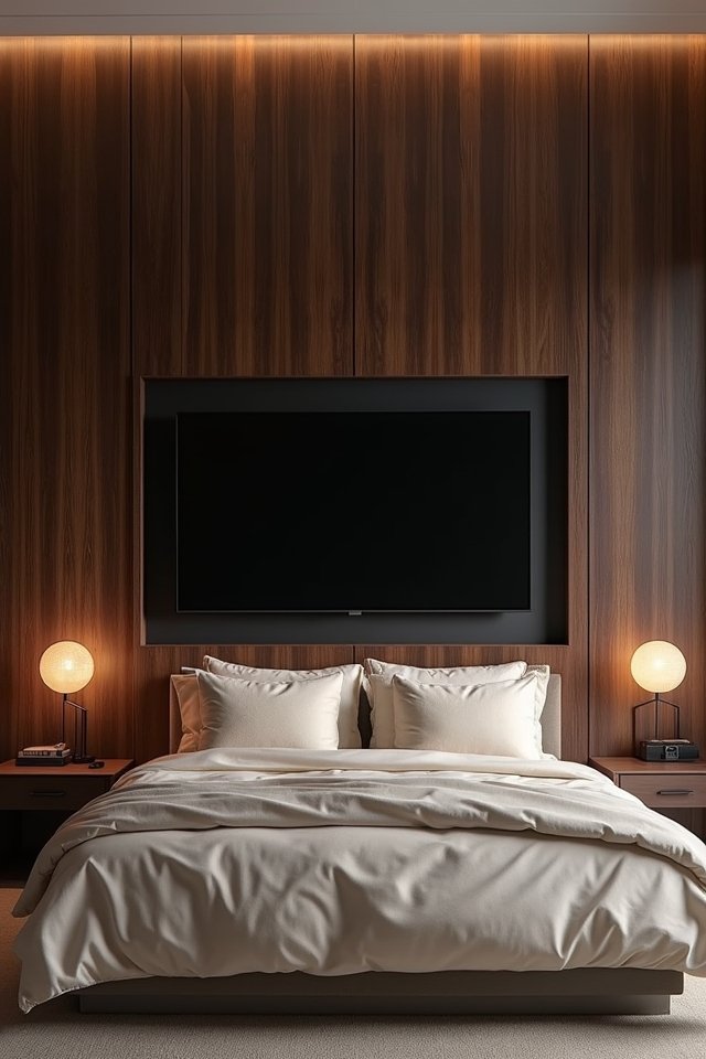 dark stained wood elegance