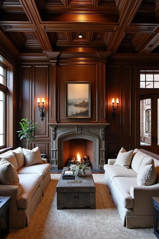 dark wood trim ideas