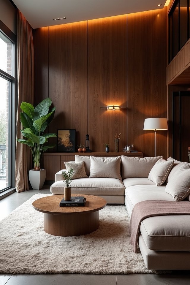 dark wood wall transformation