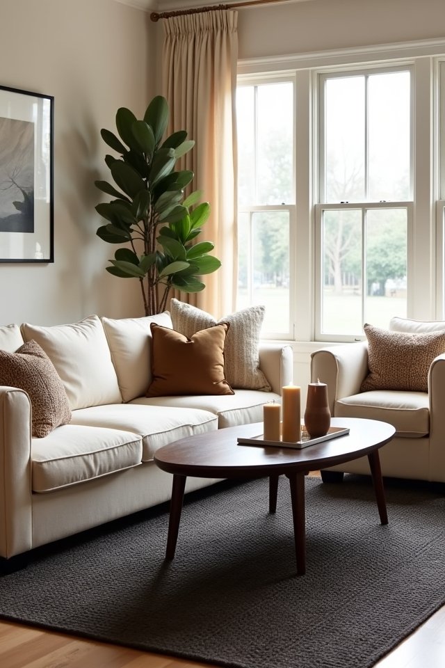 darker accents enhance warmth