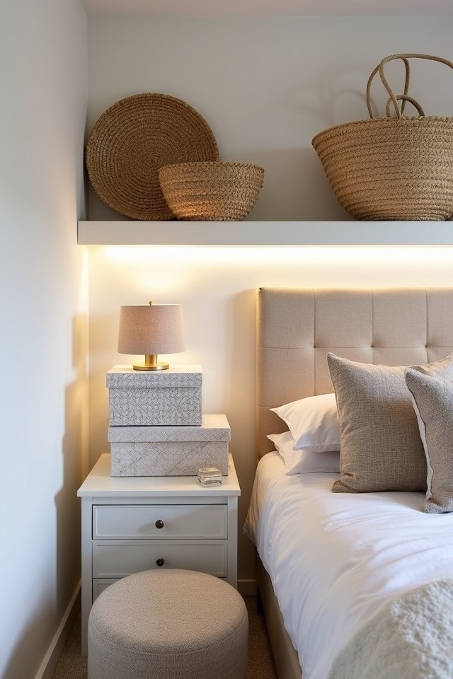 decorative baskets enhance organization