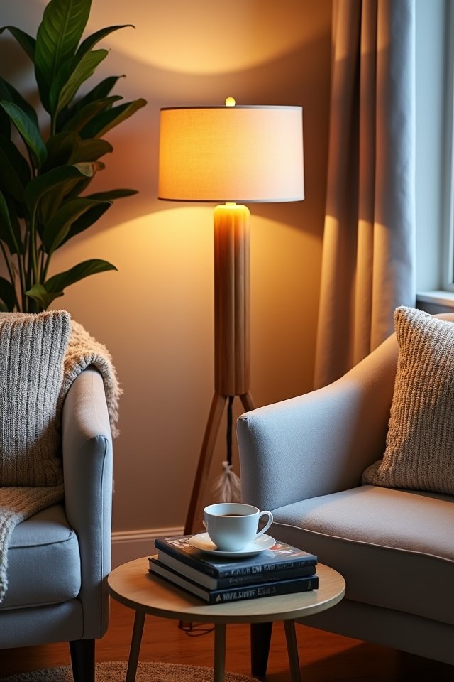 decorative floor lamps enhance ambiance