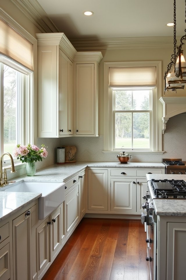 decorative molding enhances kitchens