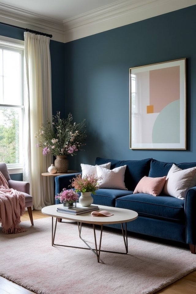 deep blue pastel harmony