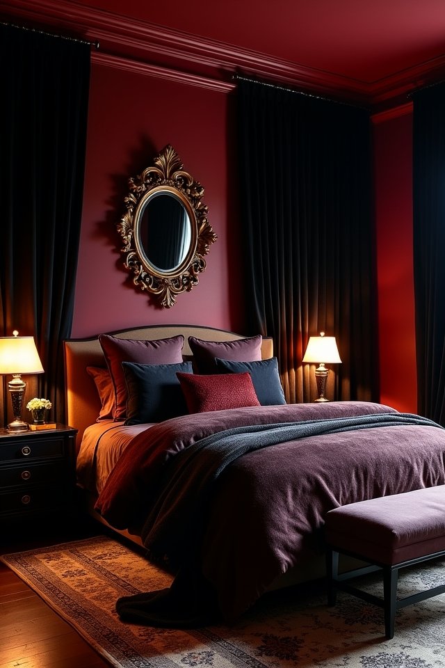 deep colors create intimacy