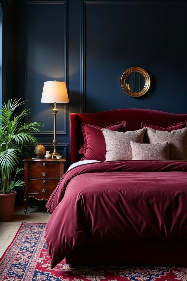 deep hues create coziness