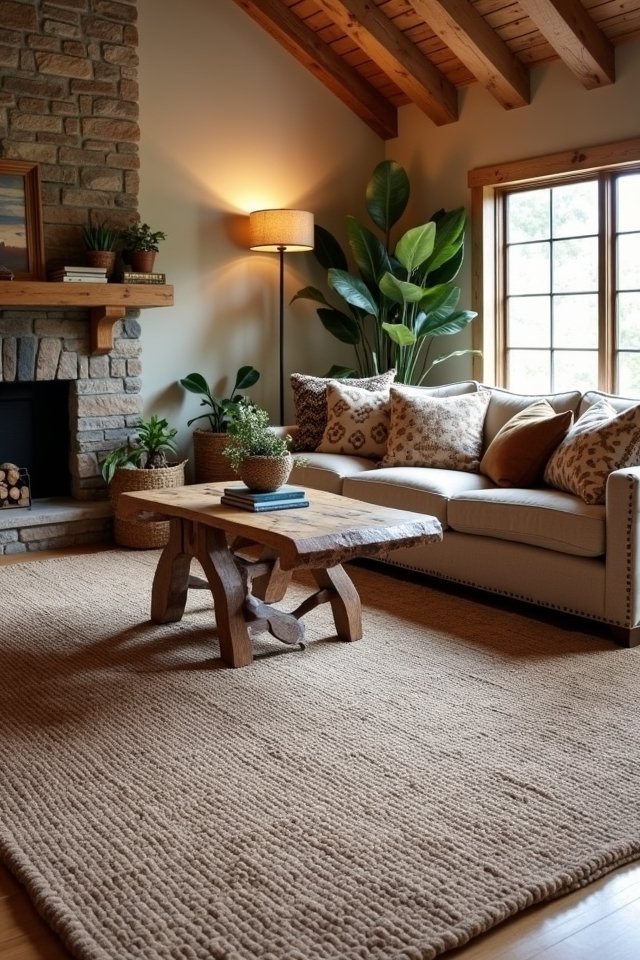 define spaces with rugs
