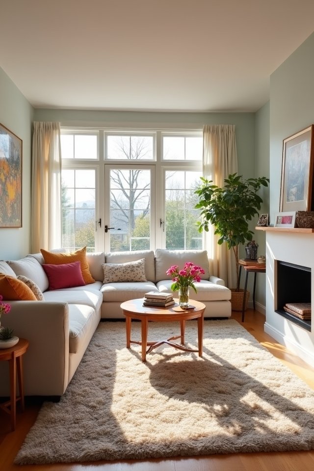 define spaces with rugs