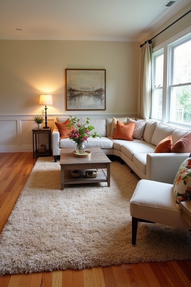 define spaces with rugs