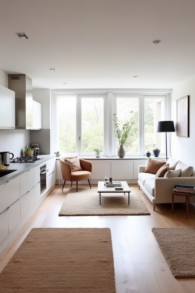 define spaces with rugs