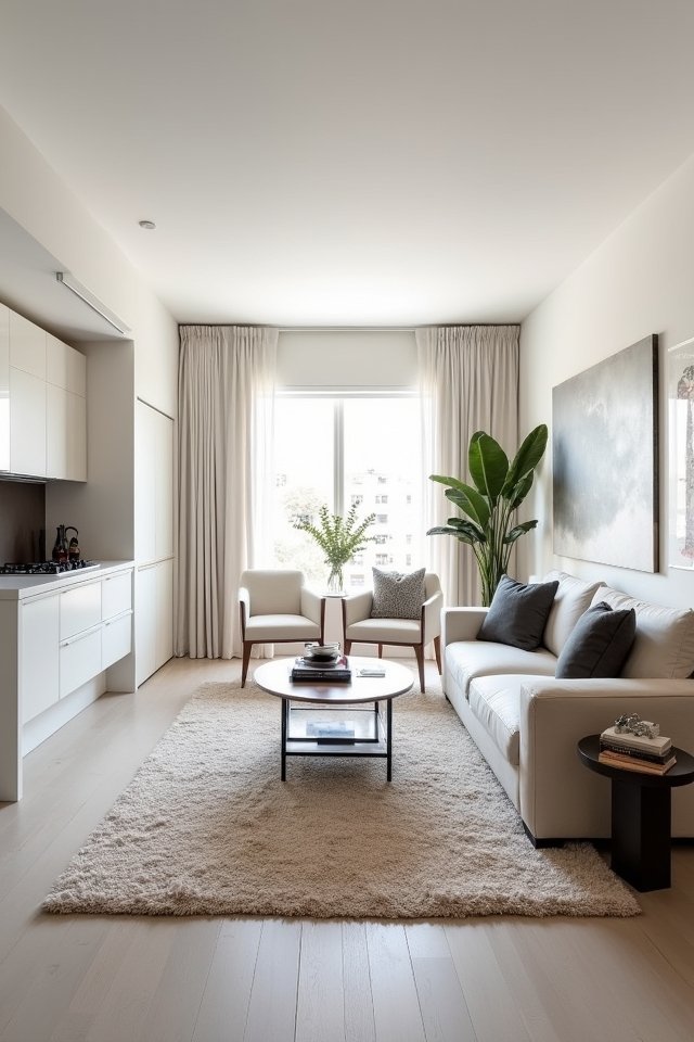define spaces with rugs