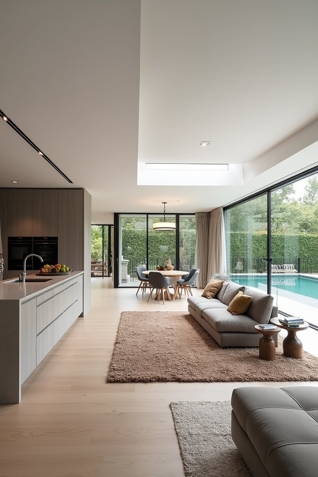 define spaces with rugs