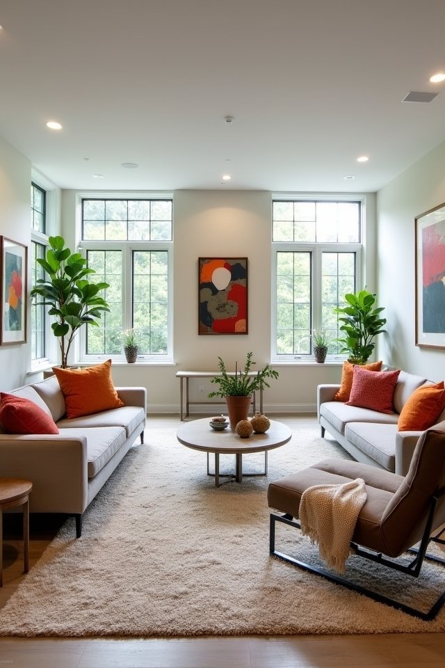 define spaces with rugs