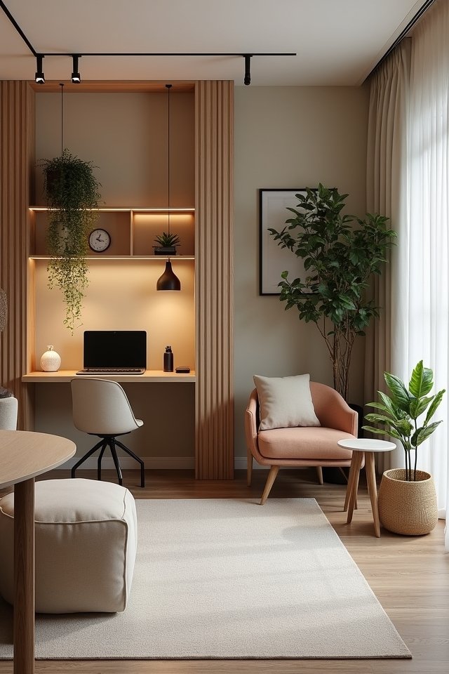 defined workspace with dividers