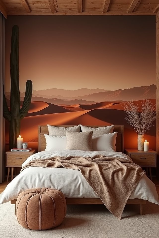desert oasis mural transformation
