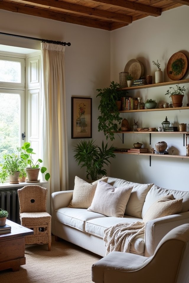 display treasures with open shelving
