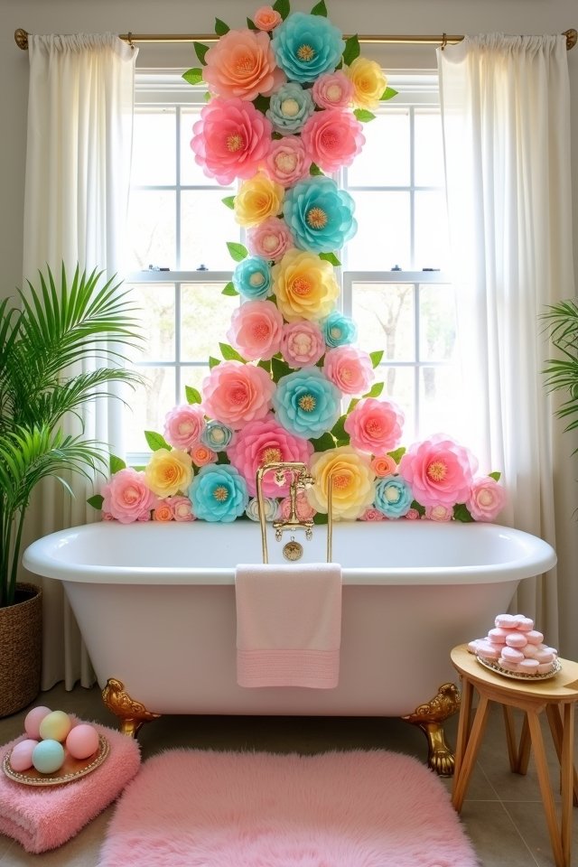 diy enchanting bathroom backdrops