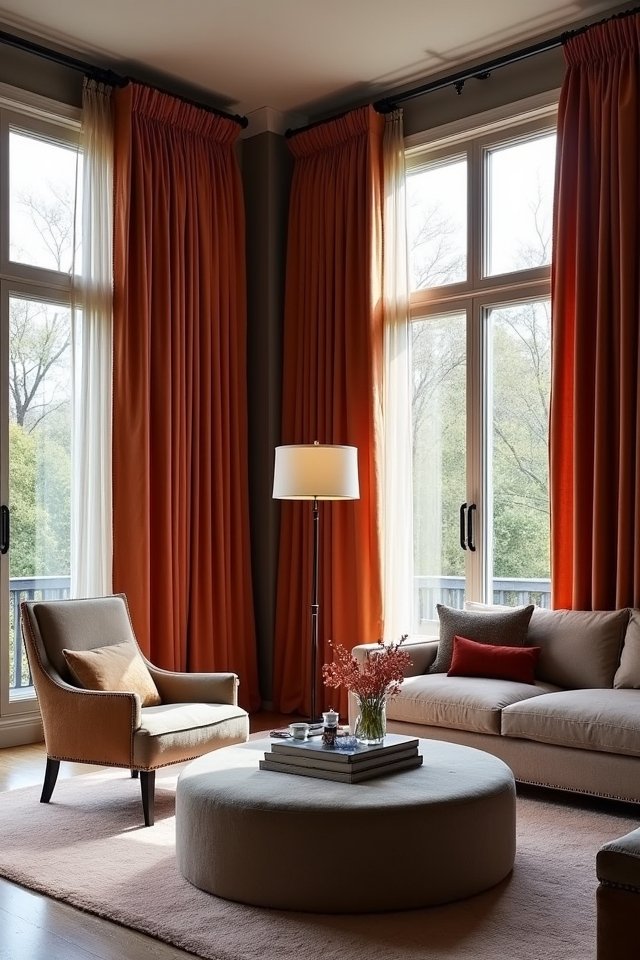 dramatic elegance with curtains