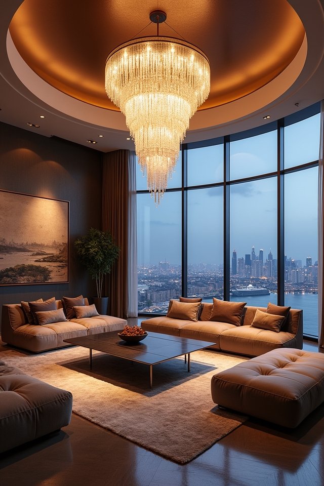 dramatic lighting enhances ambiance