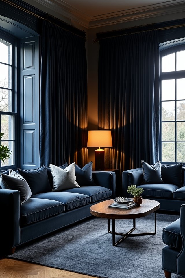dramatic luxurious window treatments