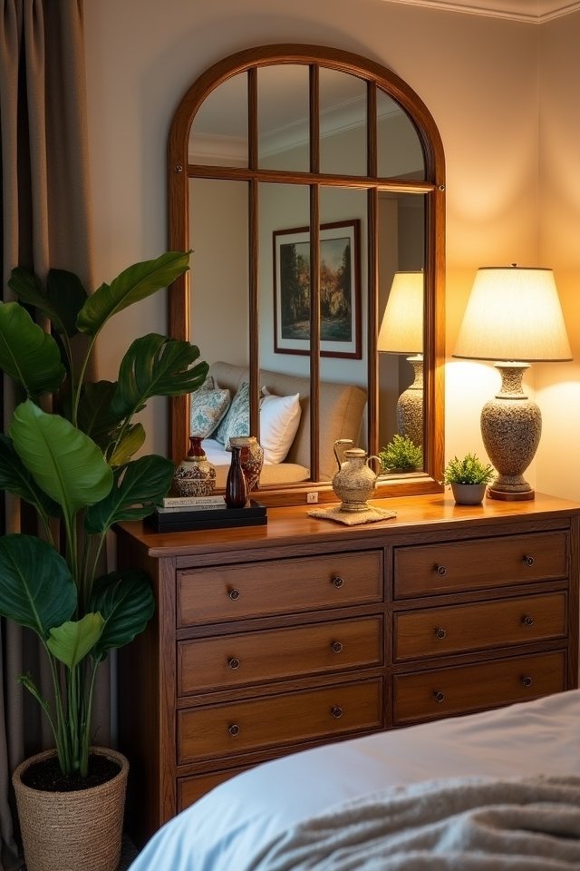 dramatic multi panel mirror display