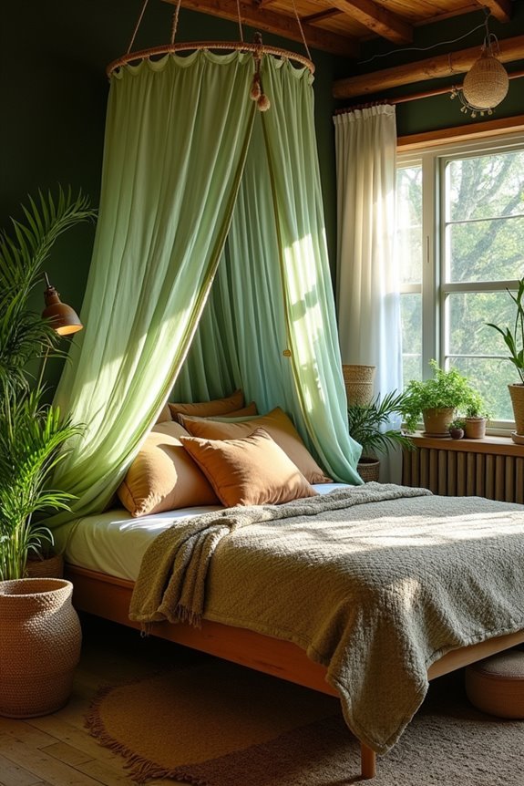 draped fabric canopy sanctuary