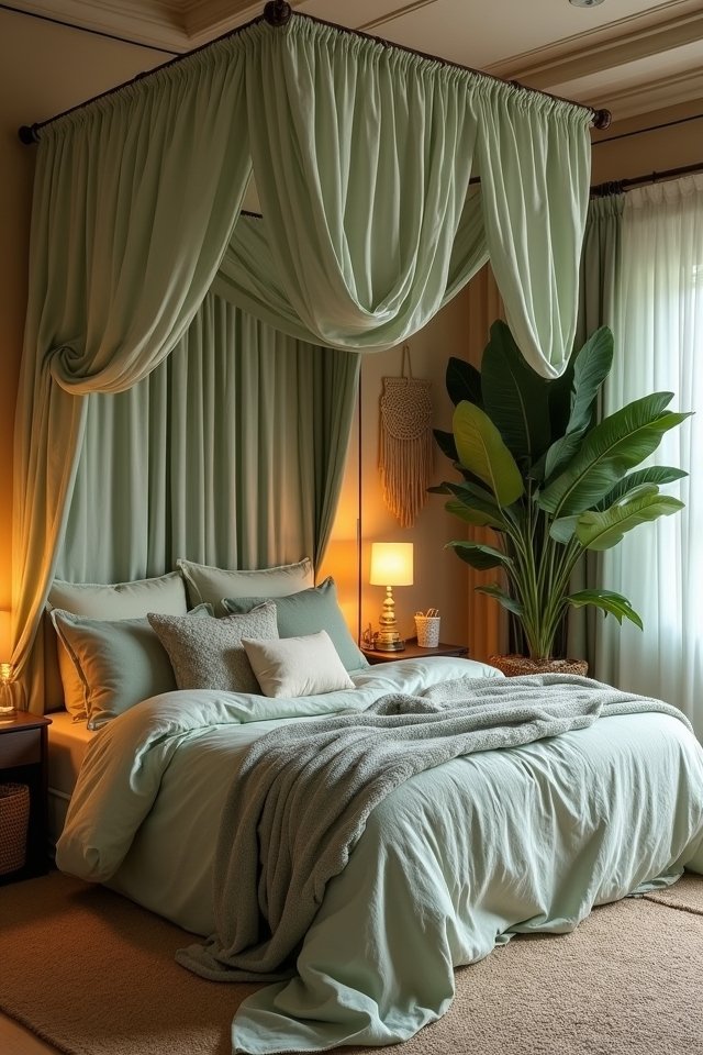 dreamy canopy bed oasis