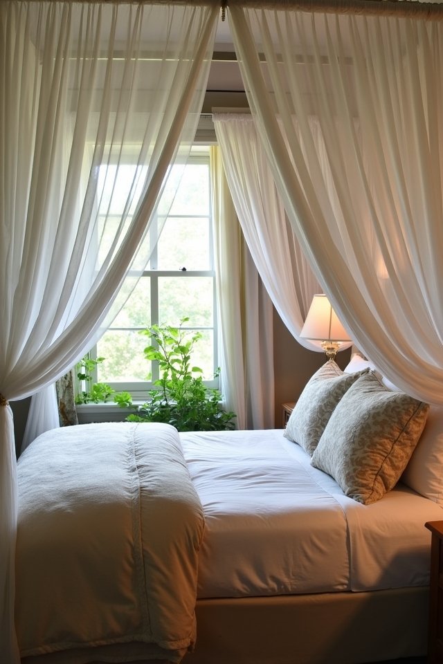 dreamy canopy bed retreat