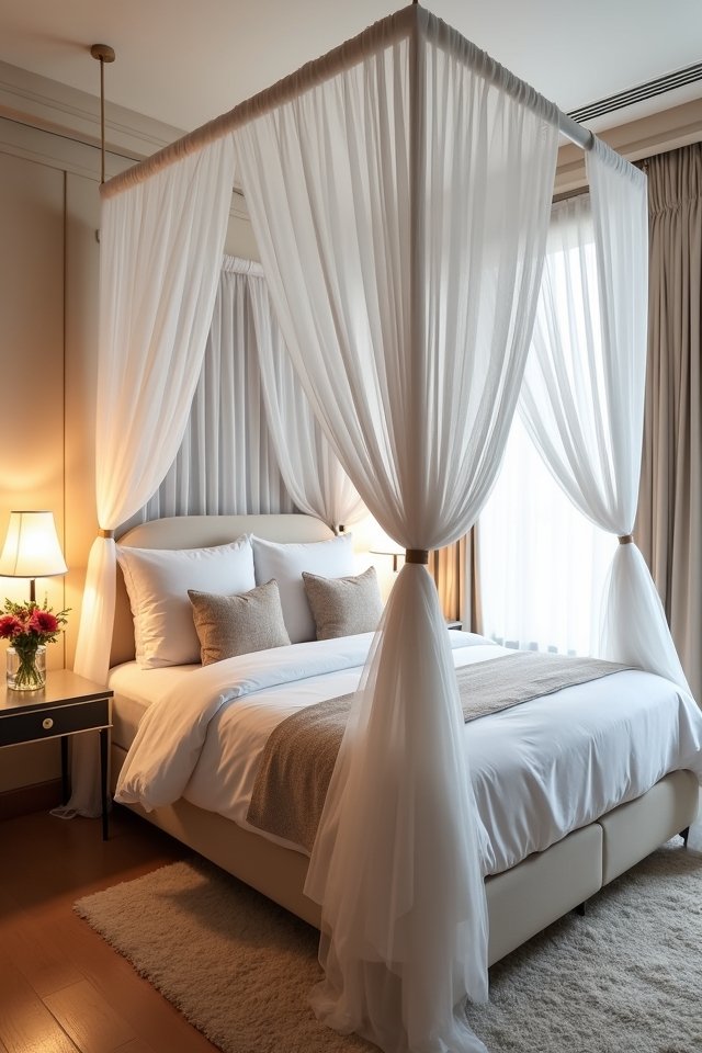 dreamy canopy bed sanctuary
