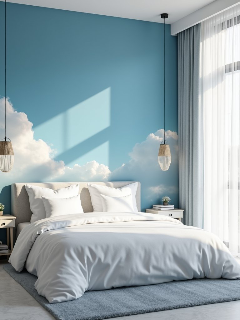 dreamy cloud inspired bedroom makeover