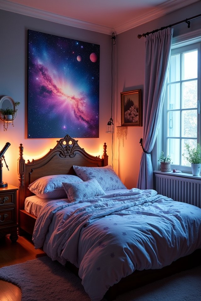 dreamy galaxy bedroom decor