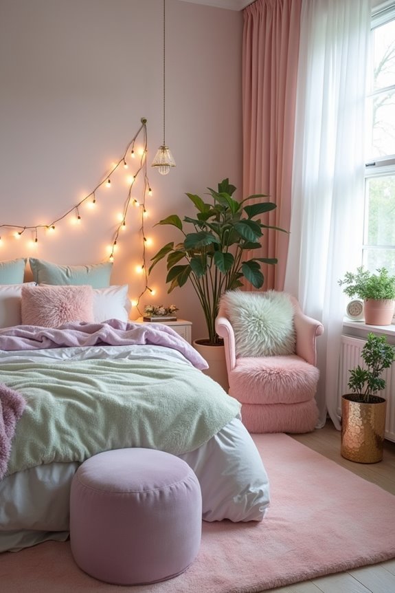 dreamy pastel bedroom retreat