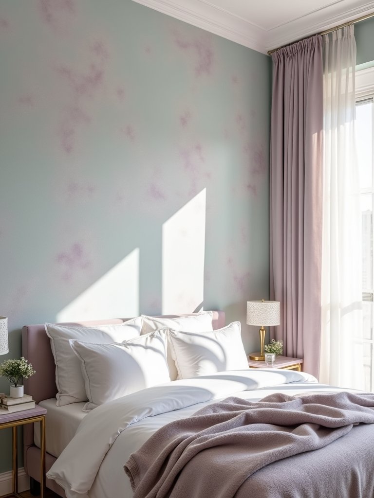 dreamy pastel bedroom retreat