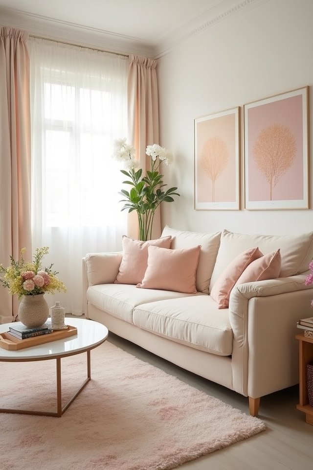 dreamy pastel living room