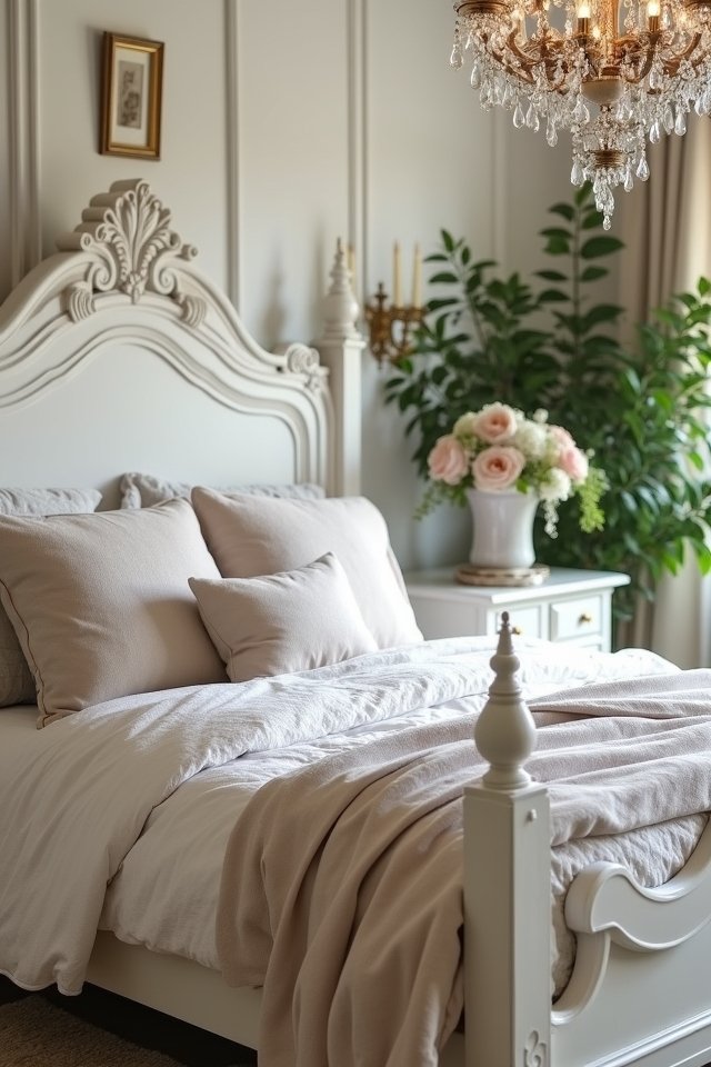 dreamy vintage bed elegance