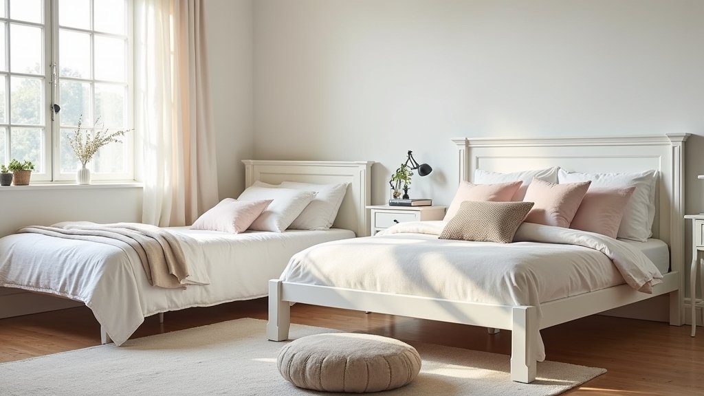 dreamy white bed frames