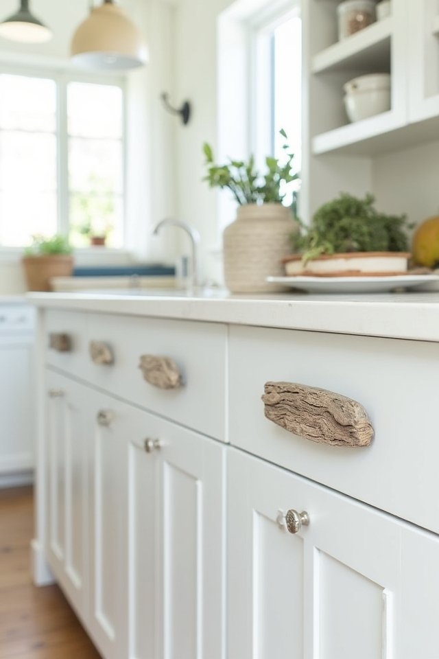 driftwood handles for kitchens