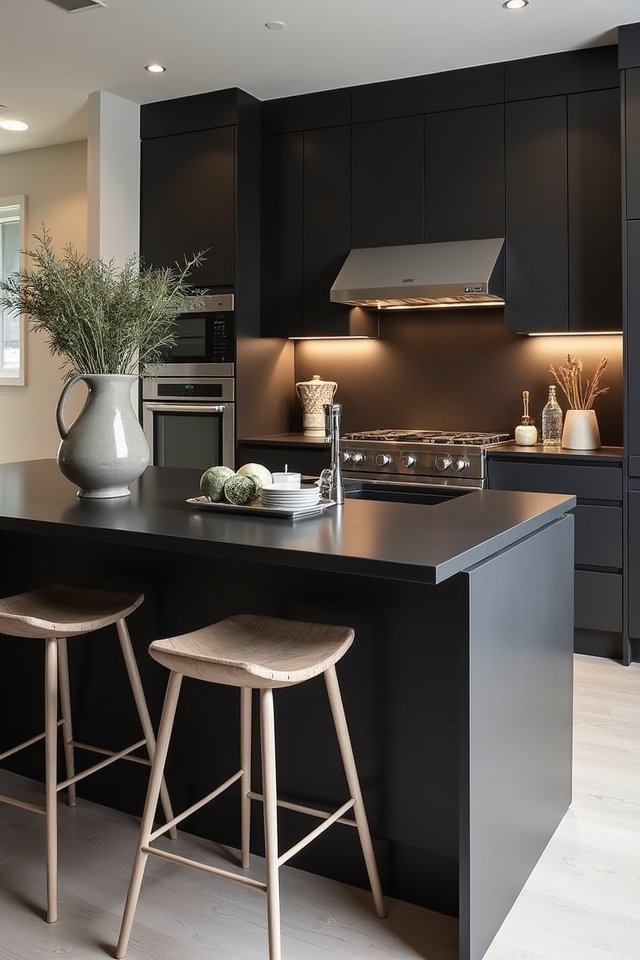 durable stylish black corian
