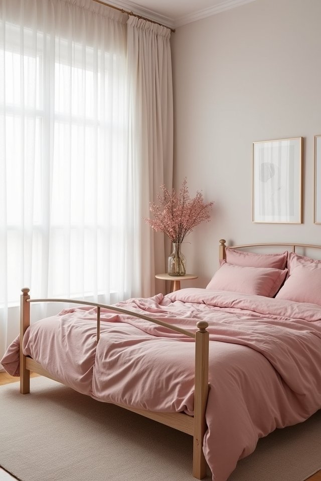 dusty pink minimalist charm