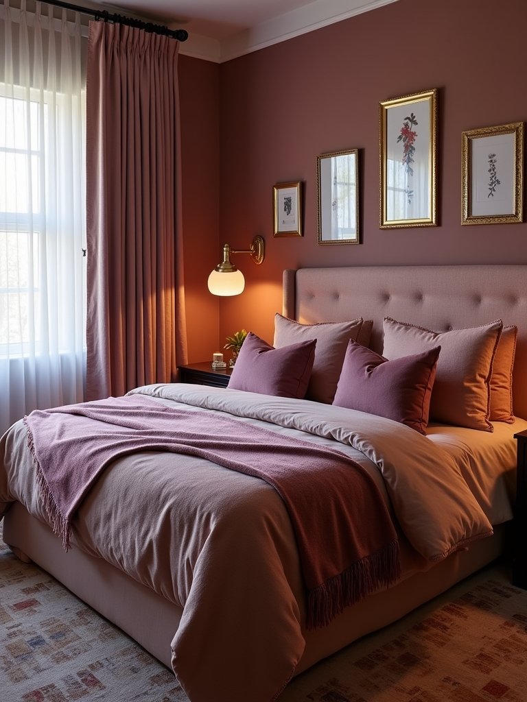 dusty rose bedroom retreat