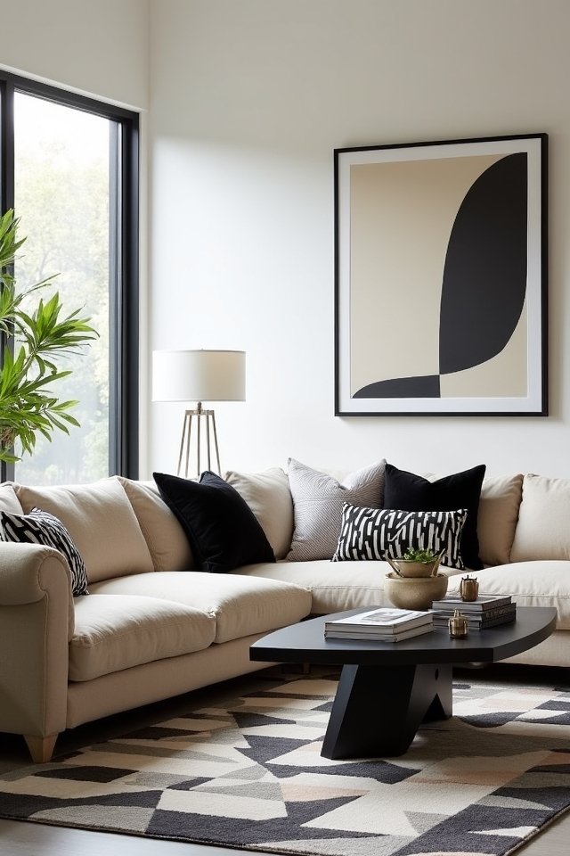 dynamic geometric pattern accents