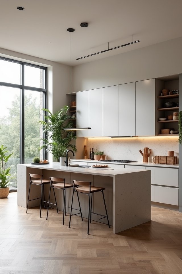 dynamic open concept kitchen oasis